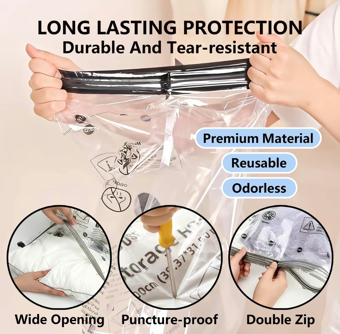 SpaceSeal Travel Compression Bags