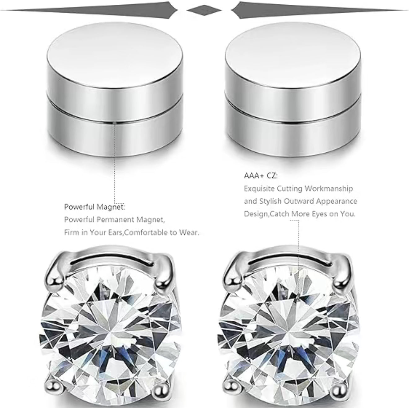 MagnaStud Clip Earrings