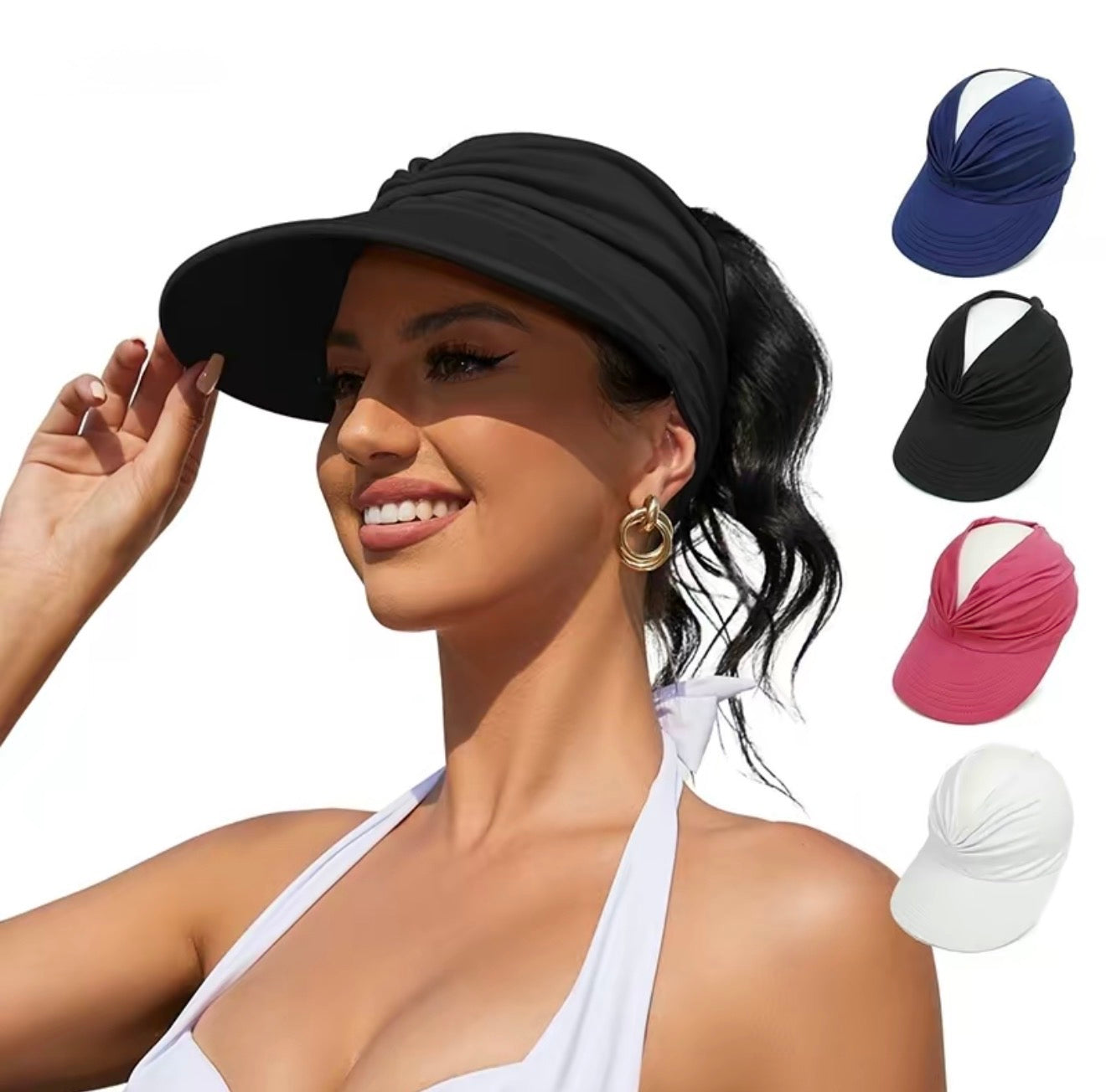 SunGlow Ponytail Hat