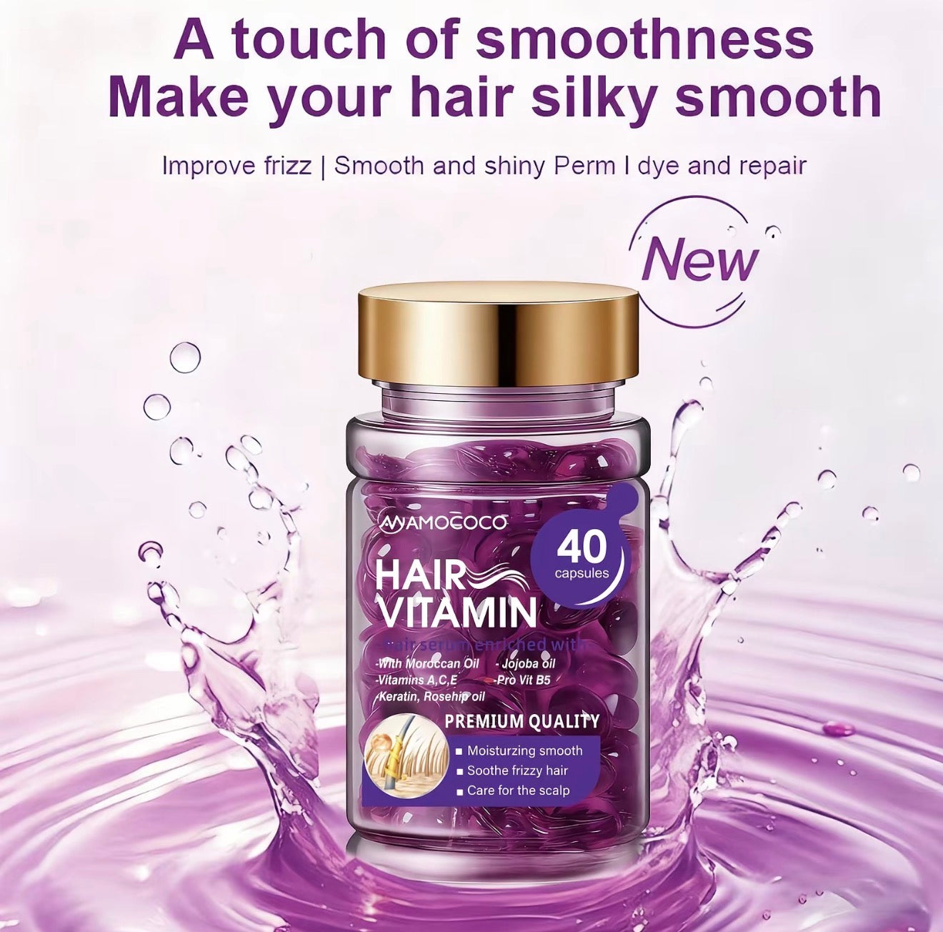 VioletGlow Hair Vitamin Capsules