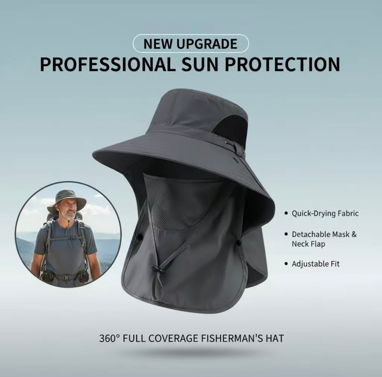 SunDefender Detachable Hat