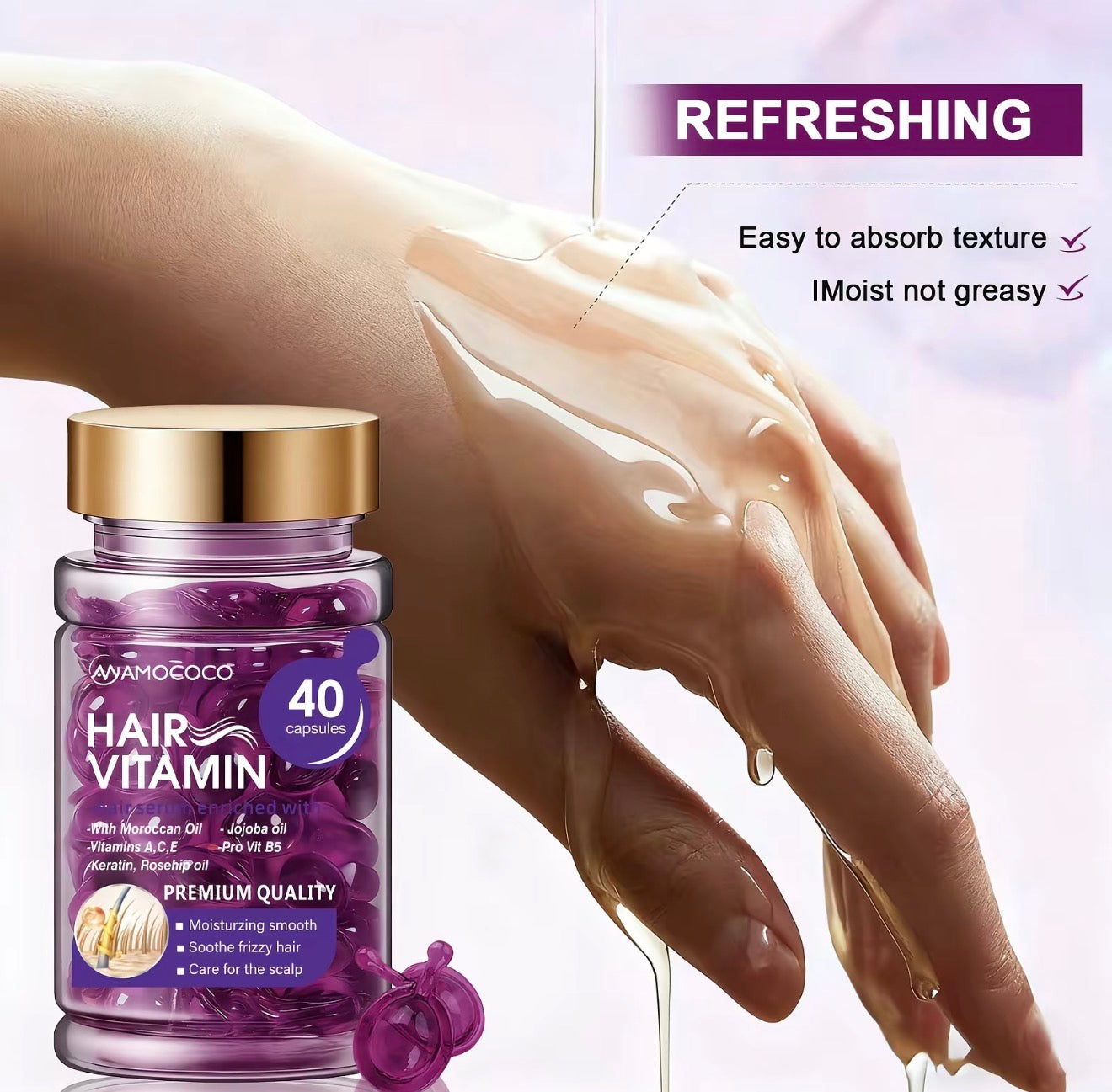 VioletGlow Hair Vitamin Capsules