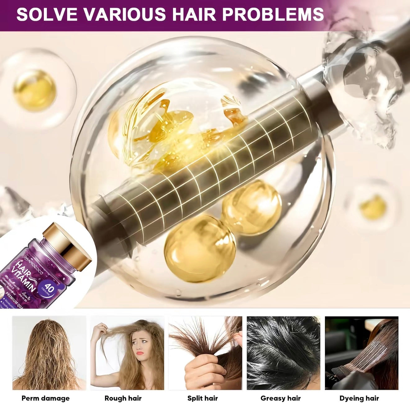 VioletGlow Hair Vitamin Capsules