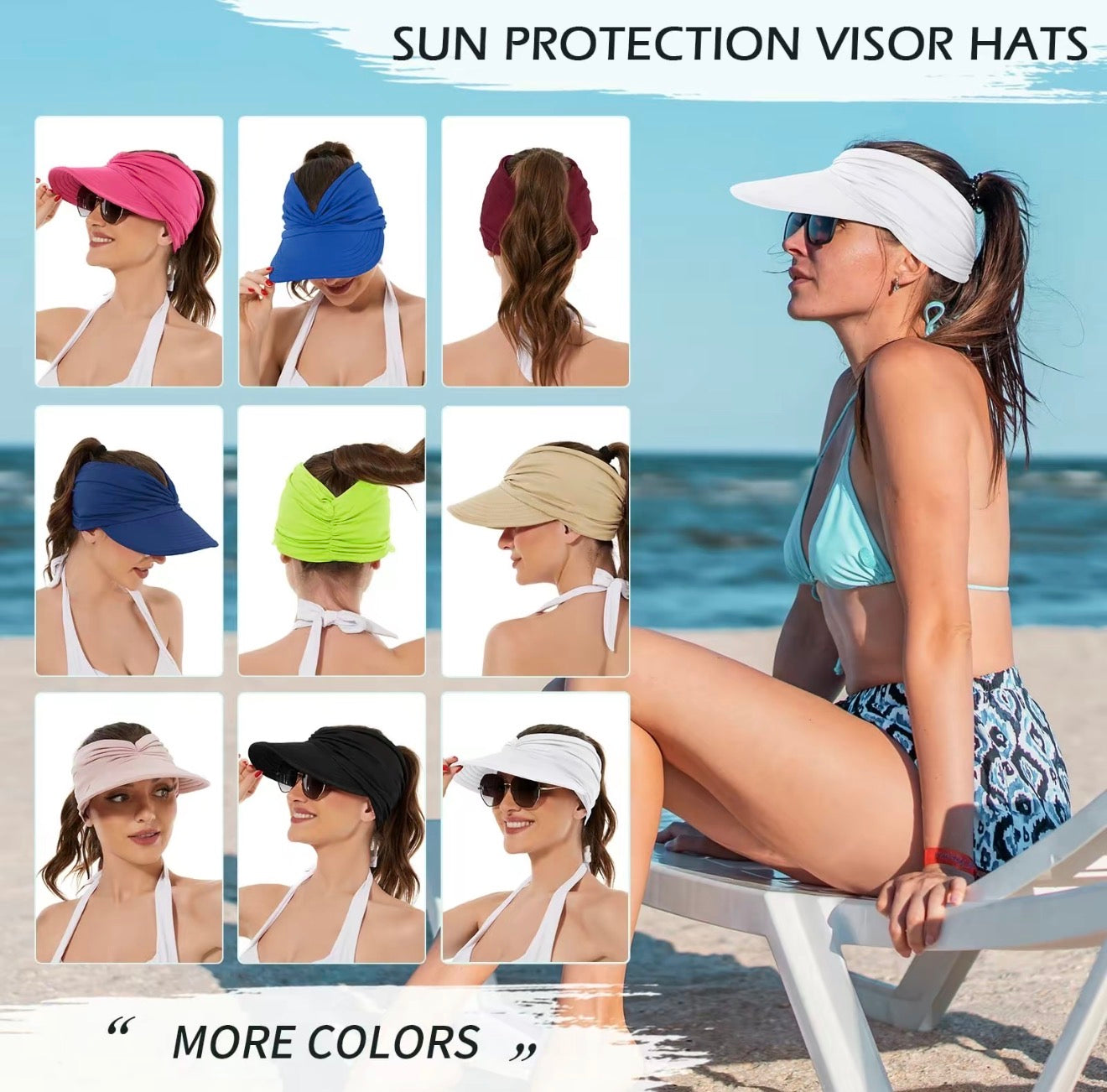SunGlow Ponytail Hat