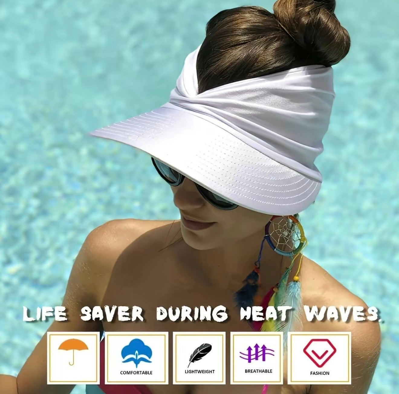 SunGlow Ponytail Hat
