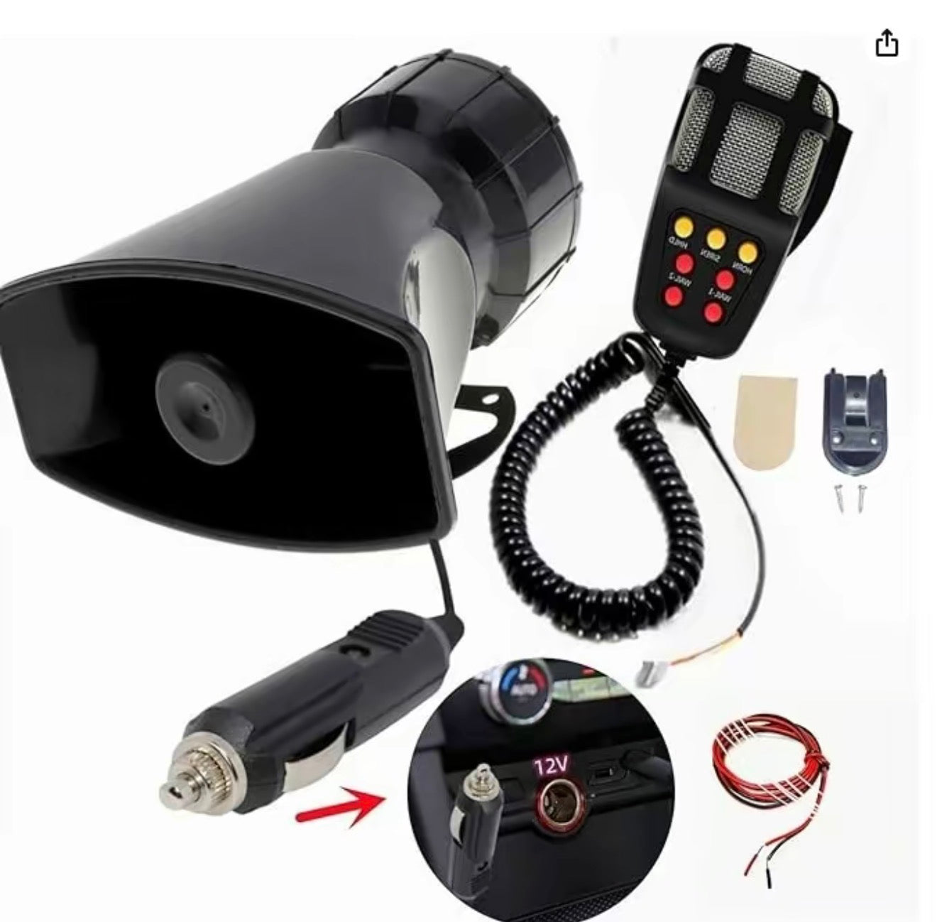SoundBlaze 7-Tone Car PA Horn