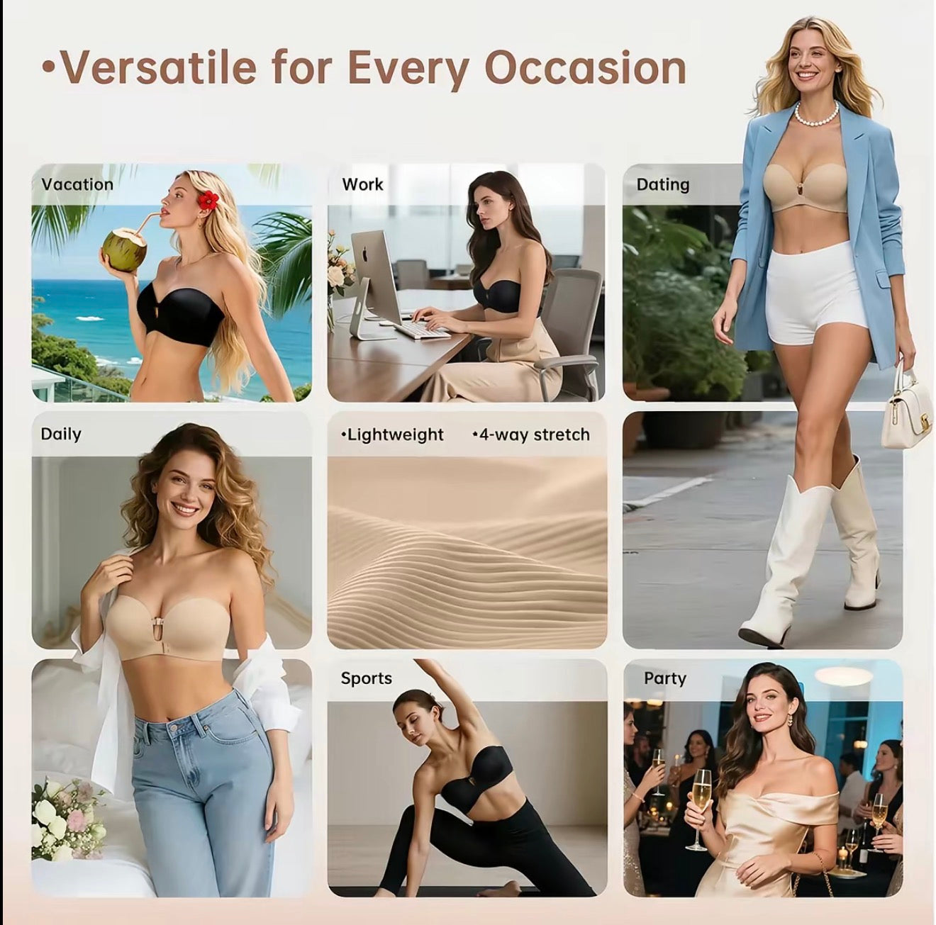LiftFit Strapless Bra