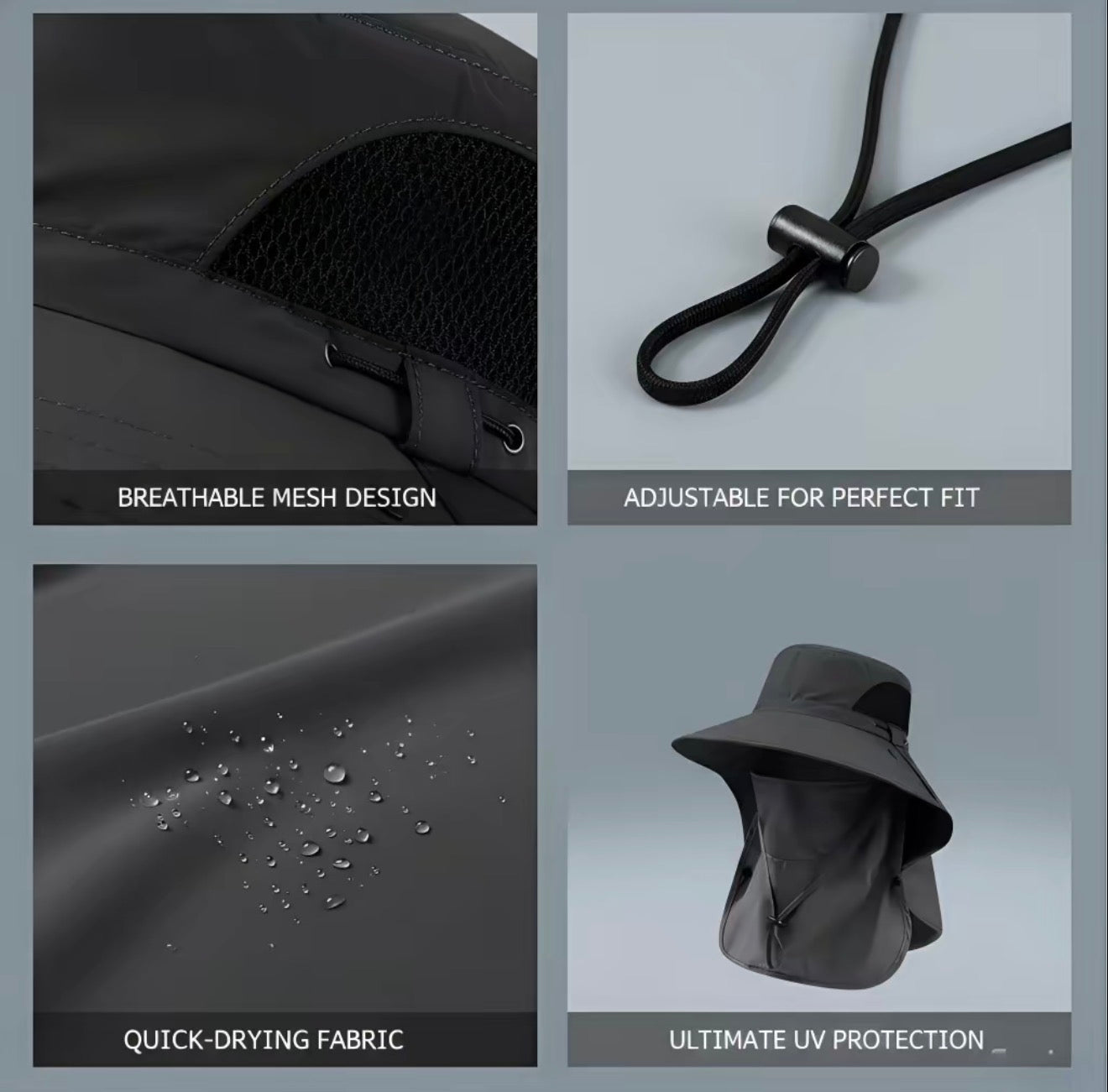 SunDefender Detachable Hat