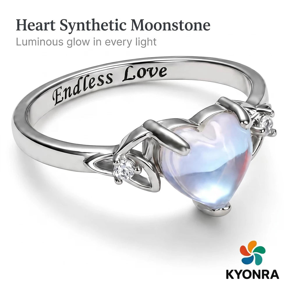 CelticMoon Sterling Love Ring