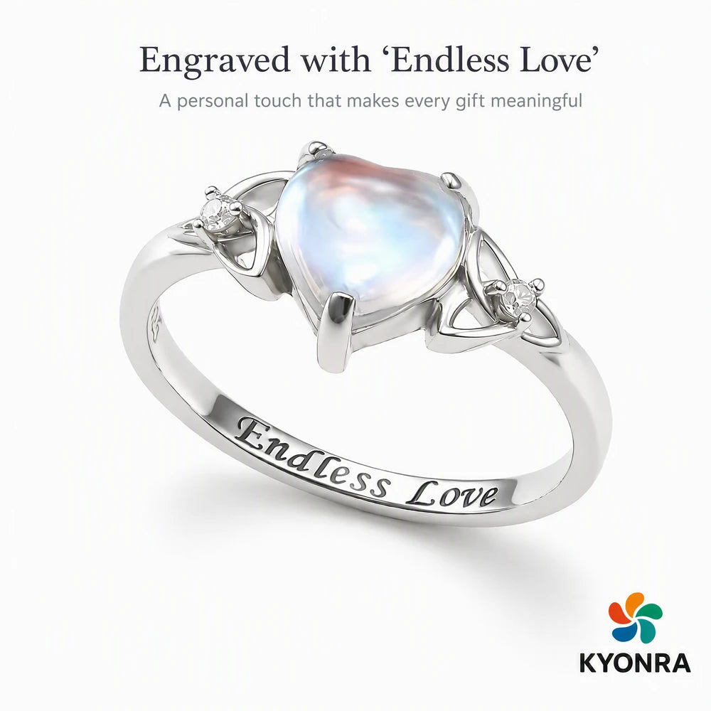 CelticMoon Sterling Love Ring