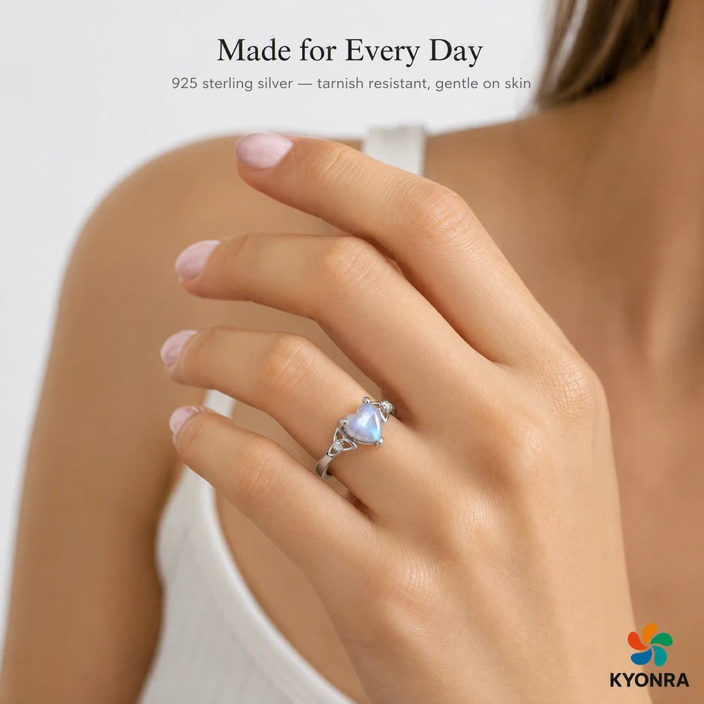 CelticMoon Sterling Love Ring