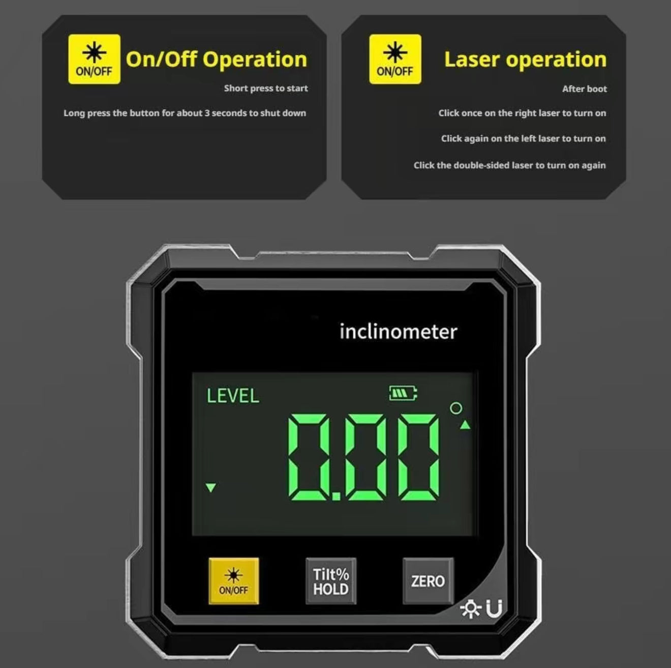 MagnaLaser Digital Angle Meter