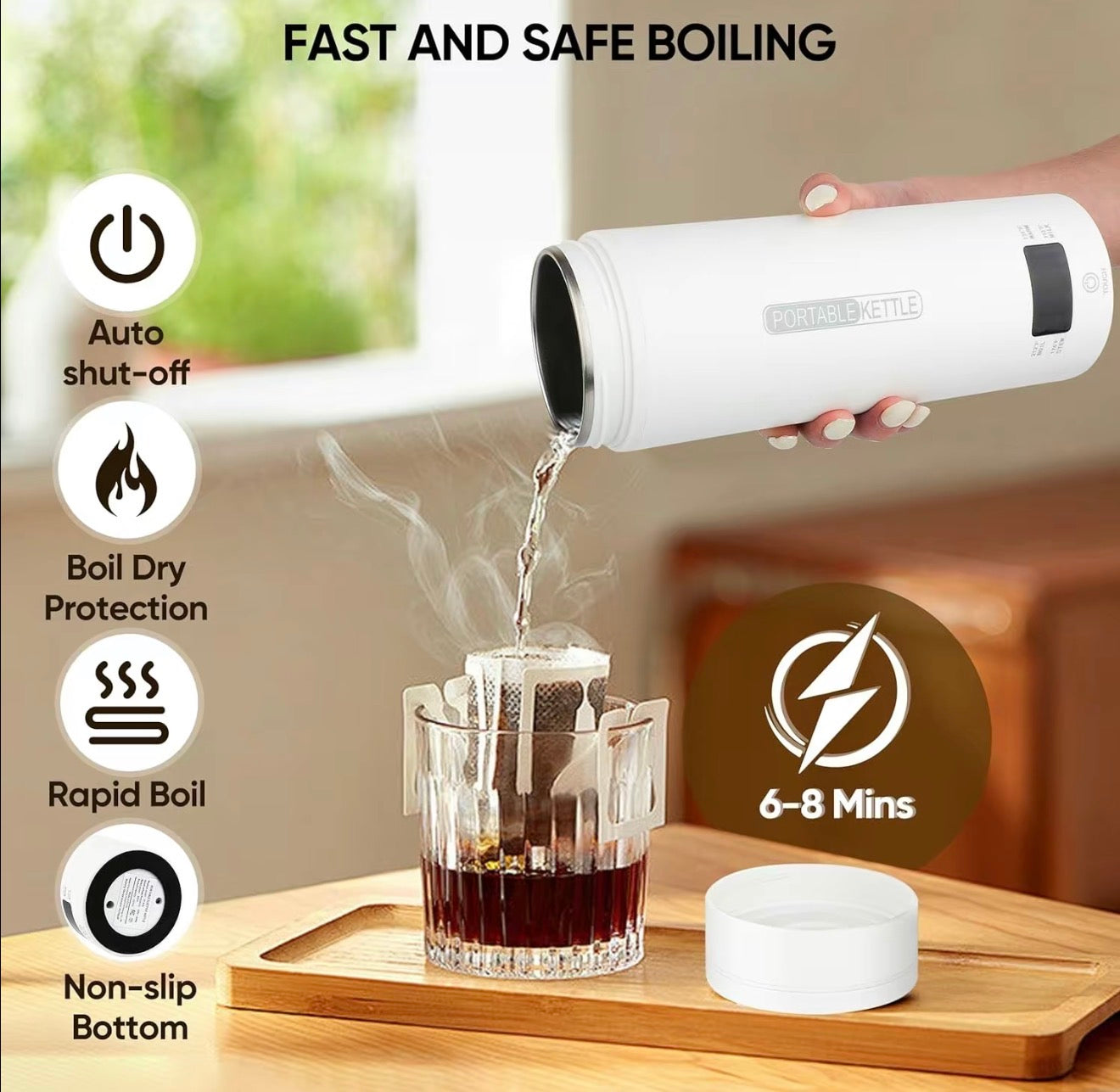 TravelHeat Smart Electric Kettle