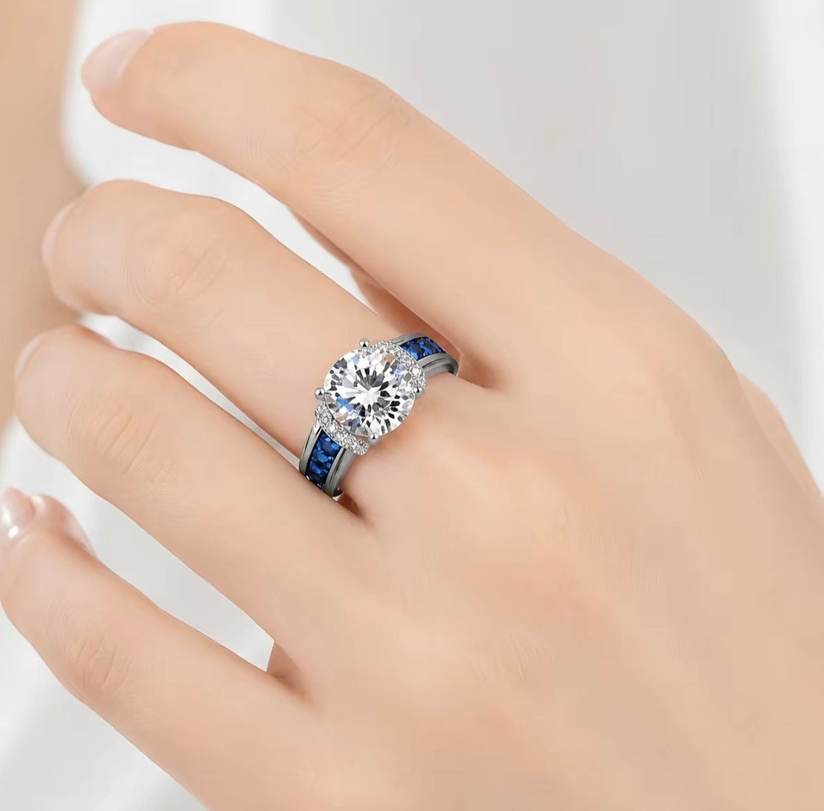 SapphireGlow Ring