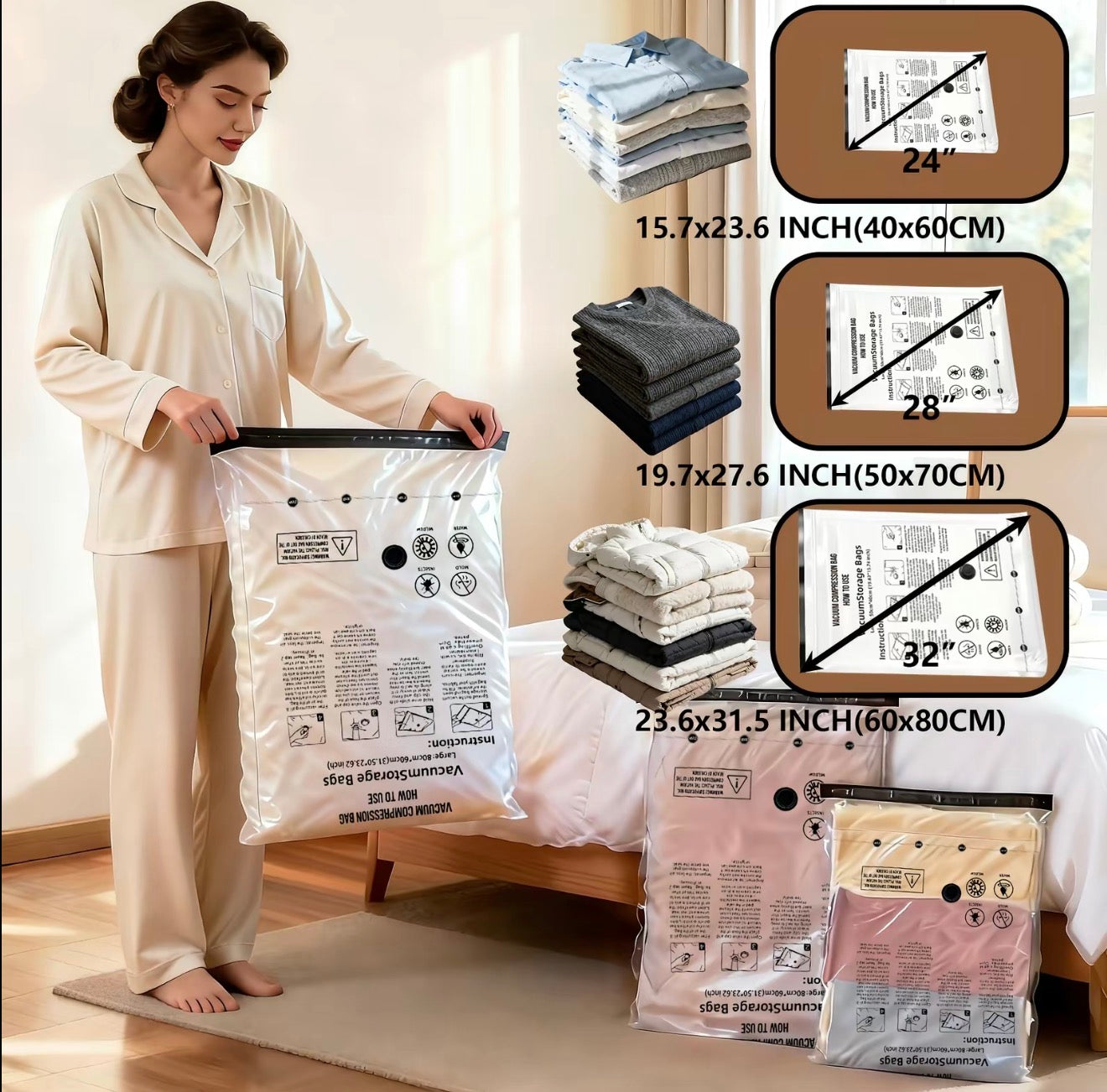 SpaceSeal Travel Compression Bags