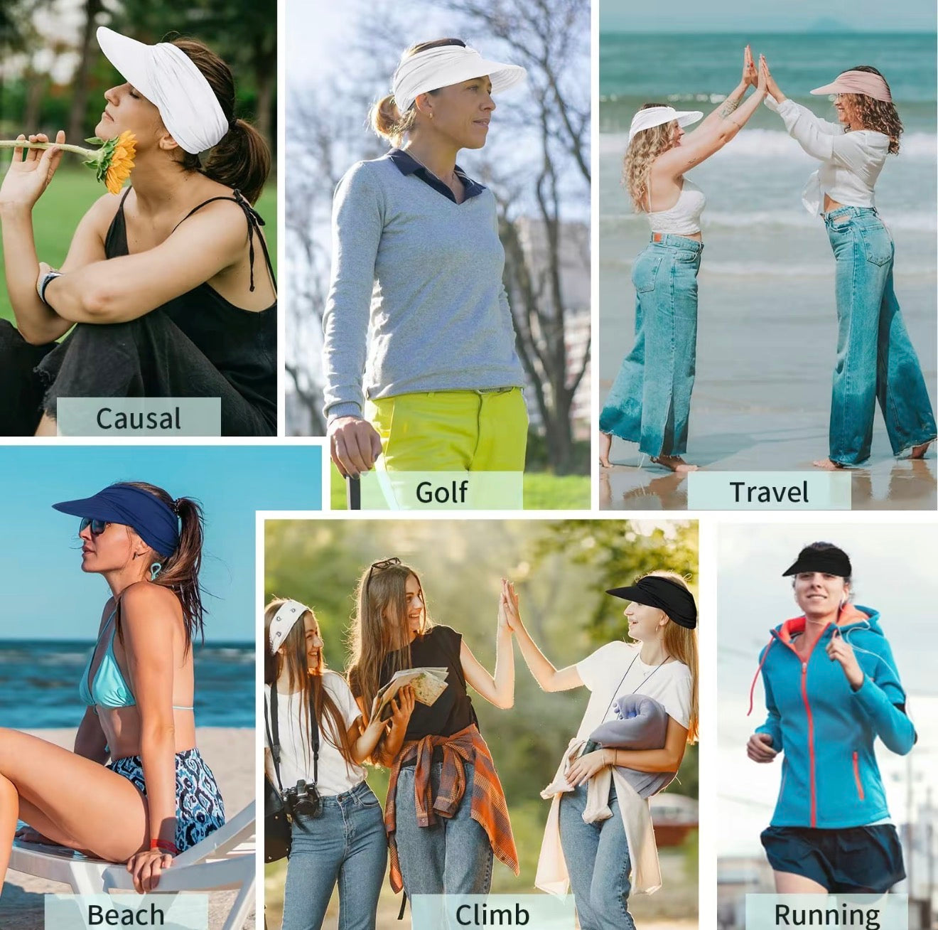 SunGlow Ponytail Hat