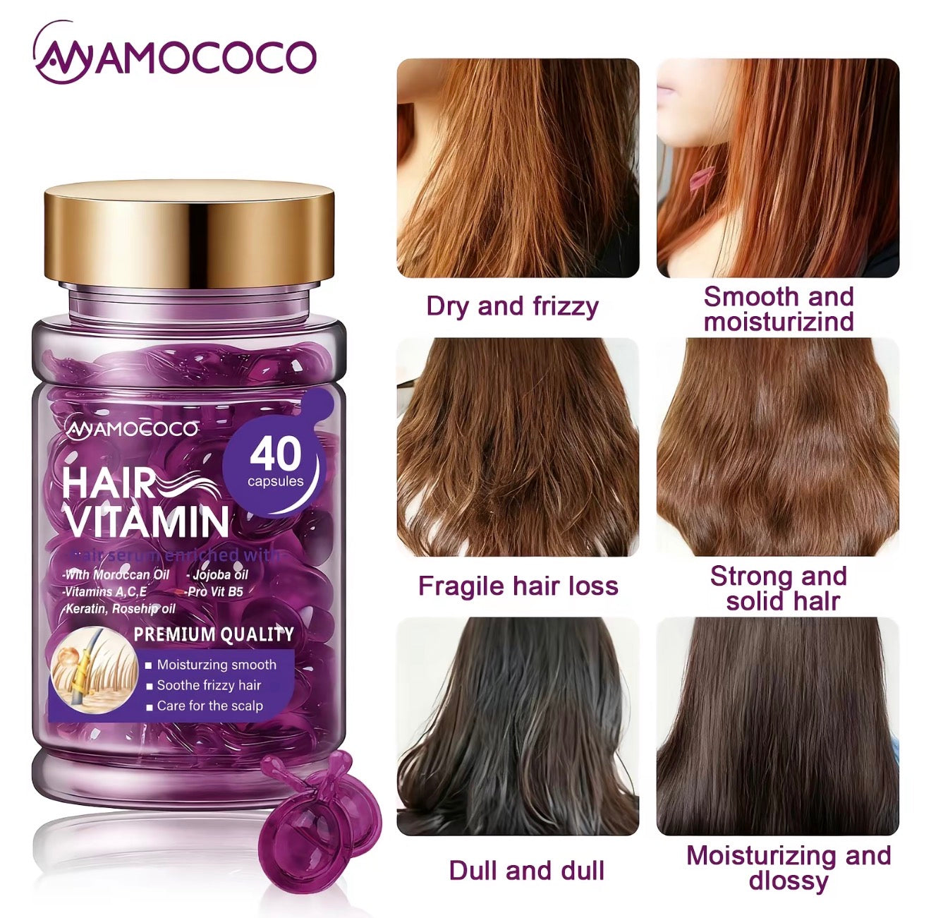 VioletGlow Hair Vitamin Capsules