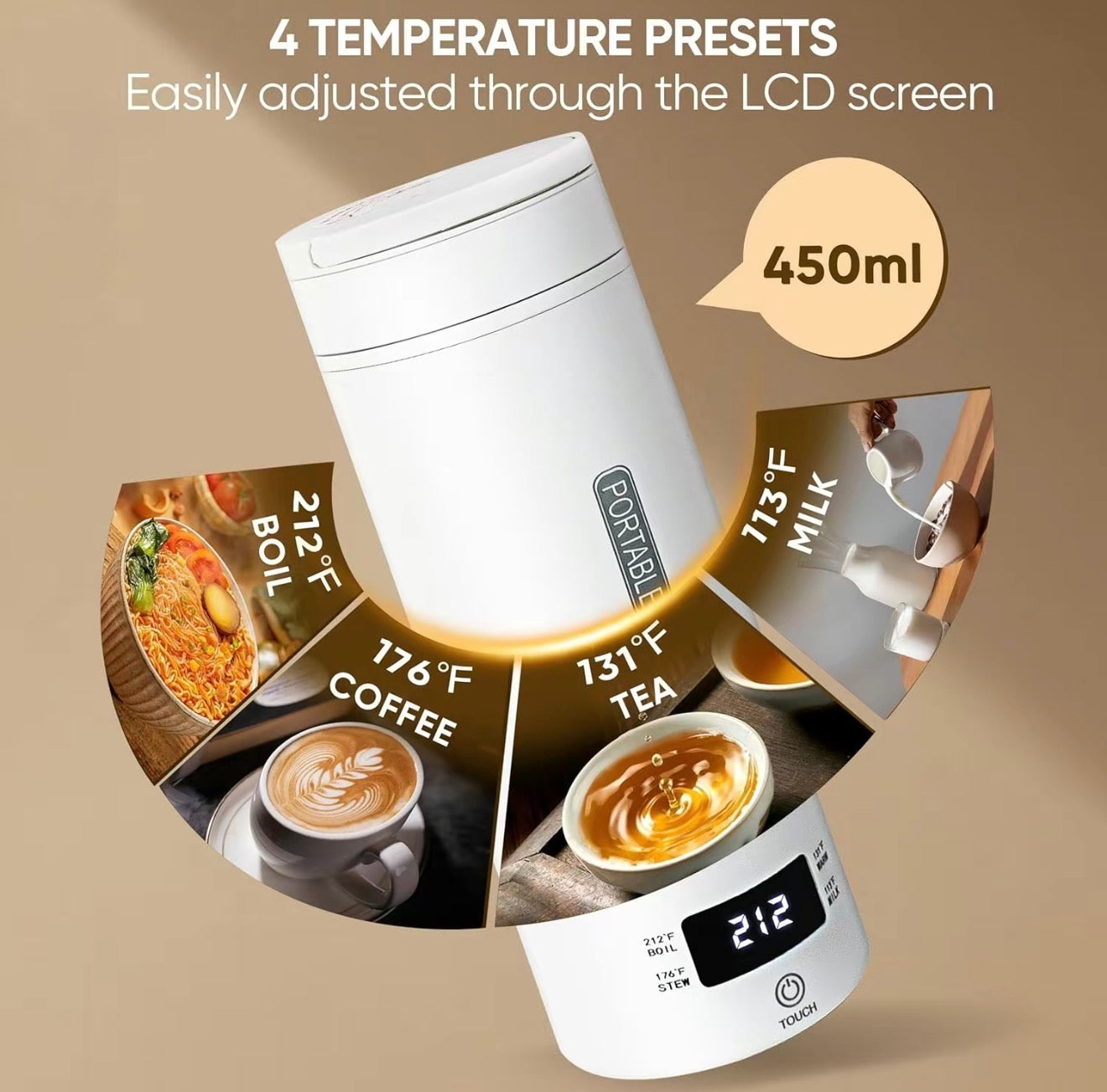 TravelHeat Smart Electric Kettle