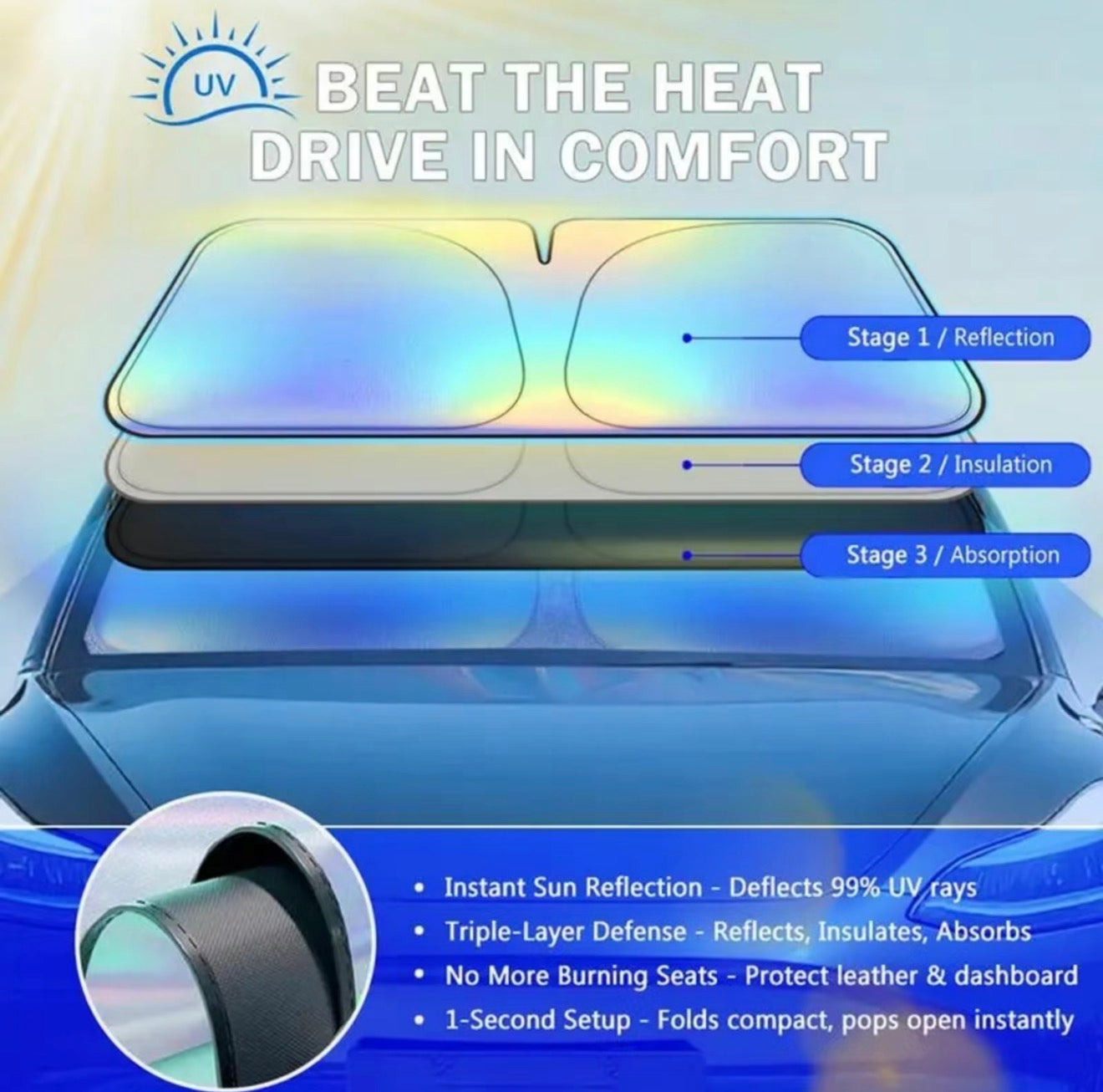 ThermaShield Windshield Sunshade
