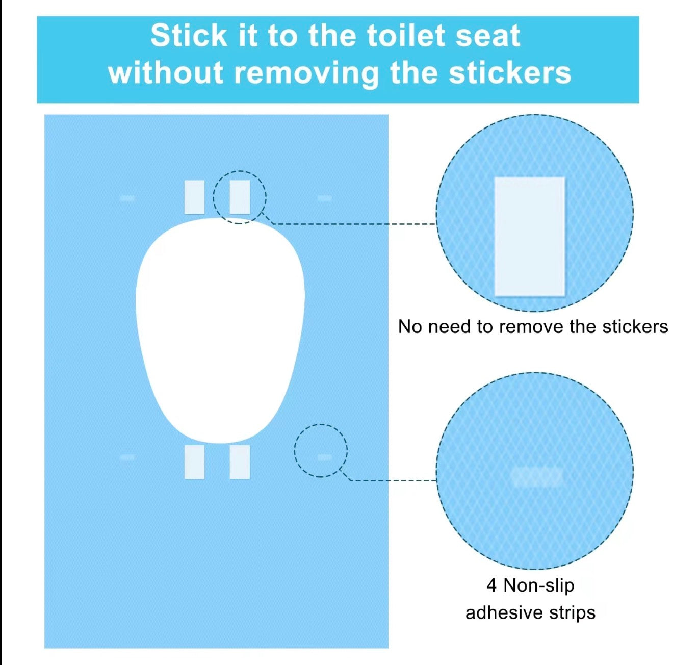 SafeSit Disposable Toilet Seat Covers